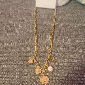 Jcrew Gold Heart & star Charm Necklace